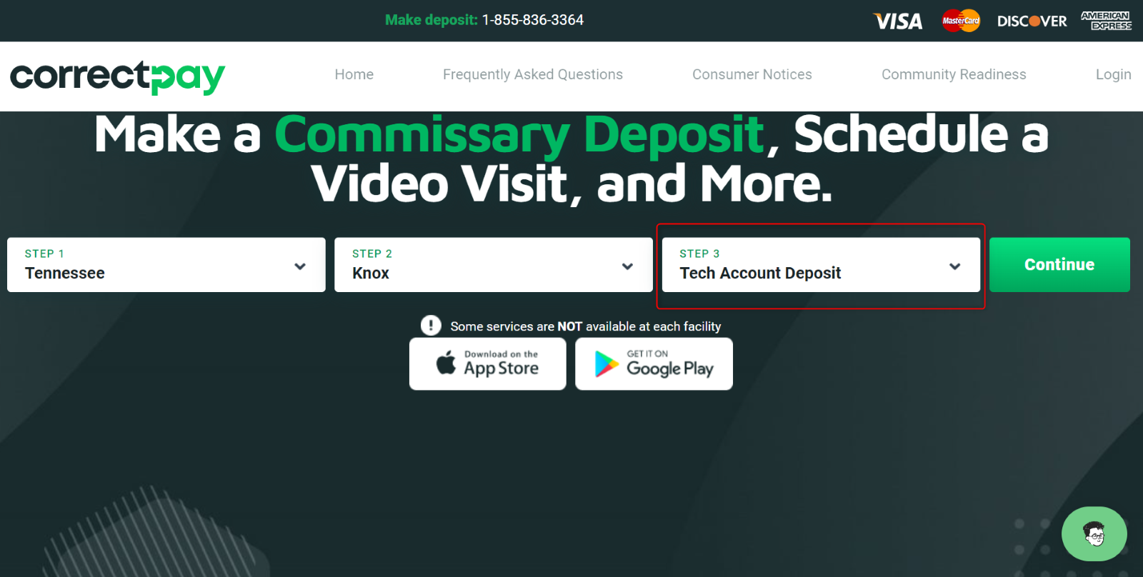 Personal vs. Inmate Tech Accounts CorrectPay
